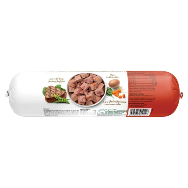 Freshpet Select Beef and Vegetable Recipe Fresh Dog Food Healthy and Natural 1.5lb Roll - Image 4