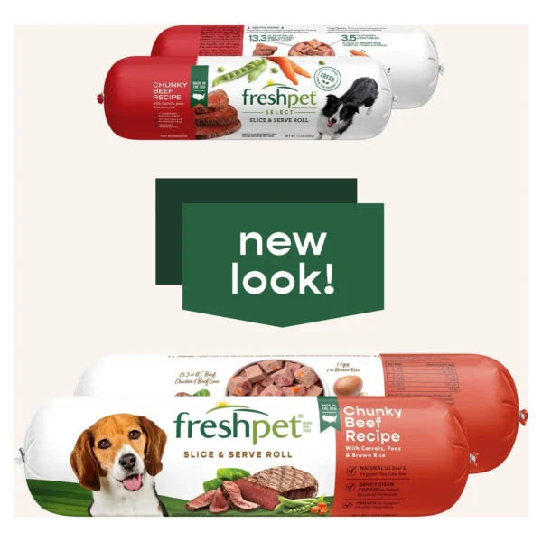 Freshpet Select Beef and Vegetable Recipe Fresh Dog Food Healthy and Natural 1.5lb Roll - Image 3