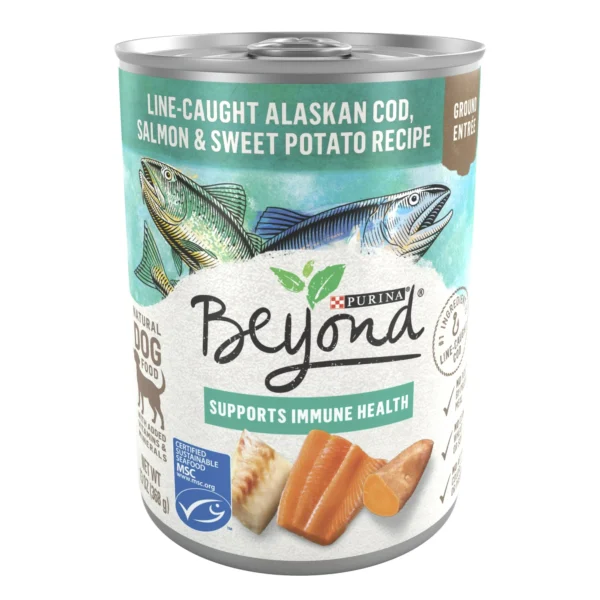 Purina Beyond Immune Health Wet Dog Food Natural Alaskan Cod, Salmon, & Sweet Potato, 13 oz Can