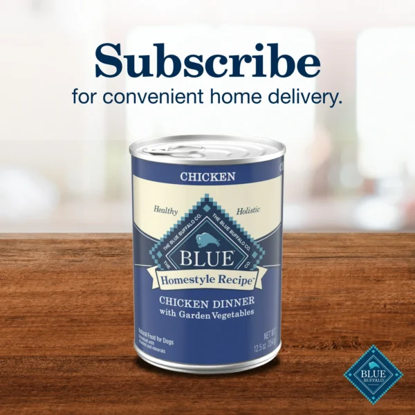 Blue Buffalo Homestyle Recipe Adult Wet Dog Food, Chicken Dinner, 12.5-oz. Can - Image 2