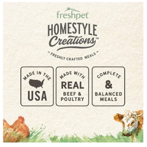 Freshpet Homestyle Creations Chicken and Turkey Recipe Fresh Dog Food Home Cooked Style 1lb Bag - Image 2