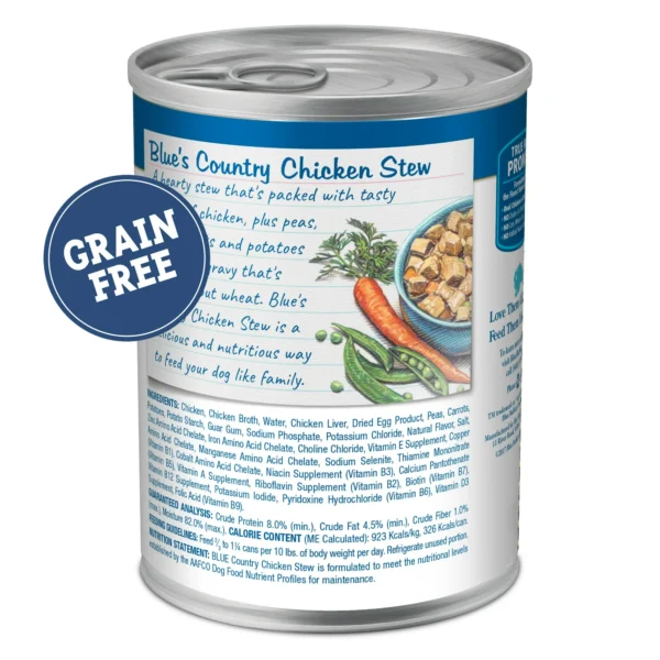 Blue Buffalo Blue's Stew Natural Wet Dog Food, Country Chicken Stew, 12.5-oz. Can - Image 10