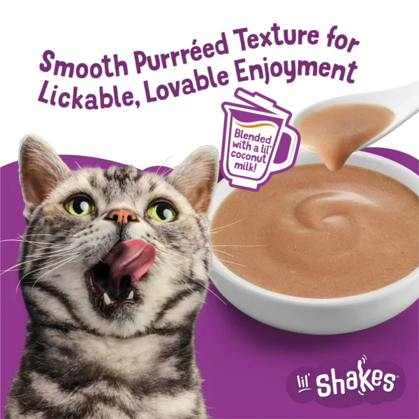 Purina Friskies Pureed Cat Food Toppers, Lil’ Shakes With Enticing Chicken Lickable Cat Treats - Image 7