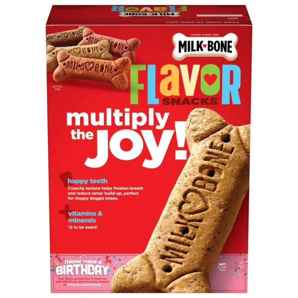 Milk-Bone Flavor Snacks Large Dog Biscuits, Flavored Crunchy Dog Treats, 60 oz. - Image 5