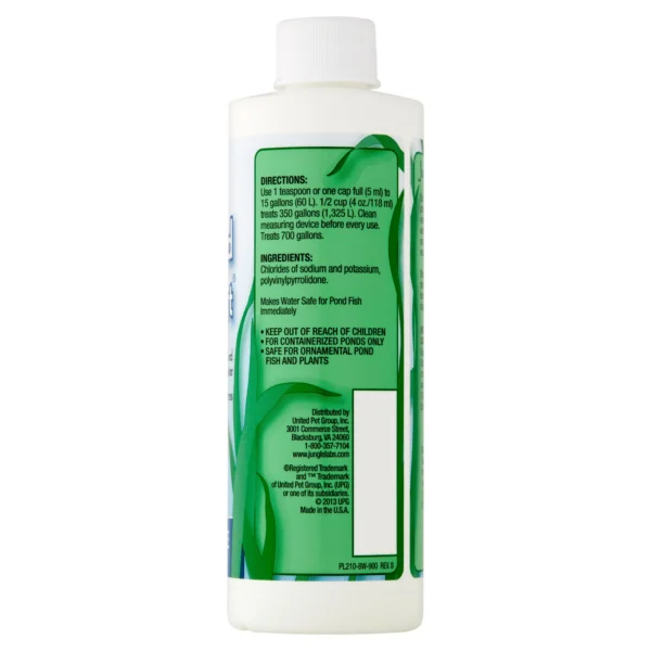 Jungle Pond Start, Pond Water Treatment Solution for Outdoor Ponds, 8 oz. - Image 3