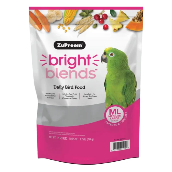 ZuPreem Bright Blends Daily Food for Medium to Large Birds - Image 5