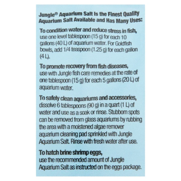 Jungle Aquarium Salt for Tropical Fish, and Goldfish 16 oz - Image 2