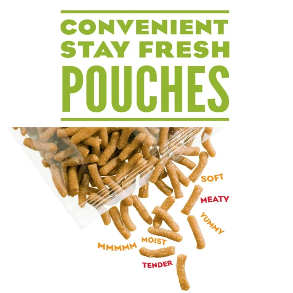 Purina Moist & Meaty Dry Dog Food, High Protein Real Chicken, 6 oz Pouch (12 Pack) - Image 2