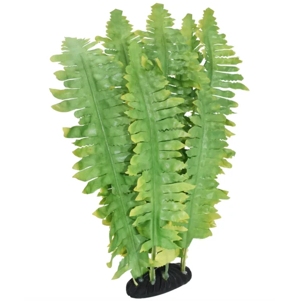 Komodo Reptile Green Artificial Silk Fern Plant for Tank, Aquarium Decor - Image 6