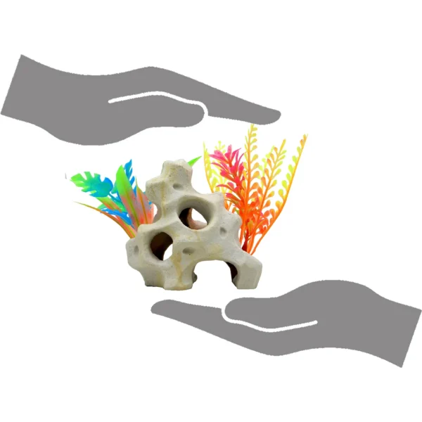 Aqua Culture Holey Rock Aquarium Ornament, Multicolor - Image 2