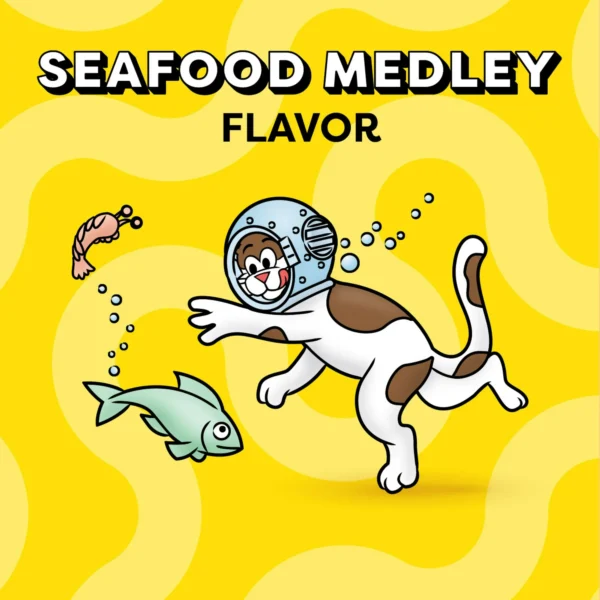 Temptations Classic Seafood Medley Flavor Crunchy And Soft Treats For Cats, 3 Oz Pouch - Image 4
