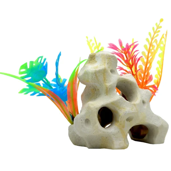 Aqua Culture Holey Rock Aquarium Ornament, Multicolor - Image 4