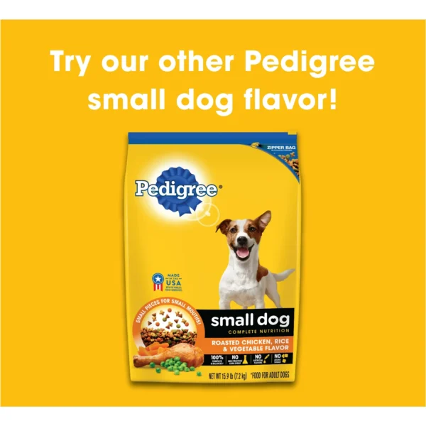 PEDIGREE Small Dog Complete Nutrition Adult Dry Dog Food Grilled Steak and Vegetable Flavor, 3.5 lb. Bag - Image 4