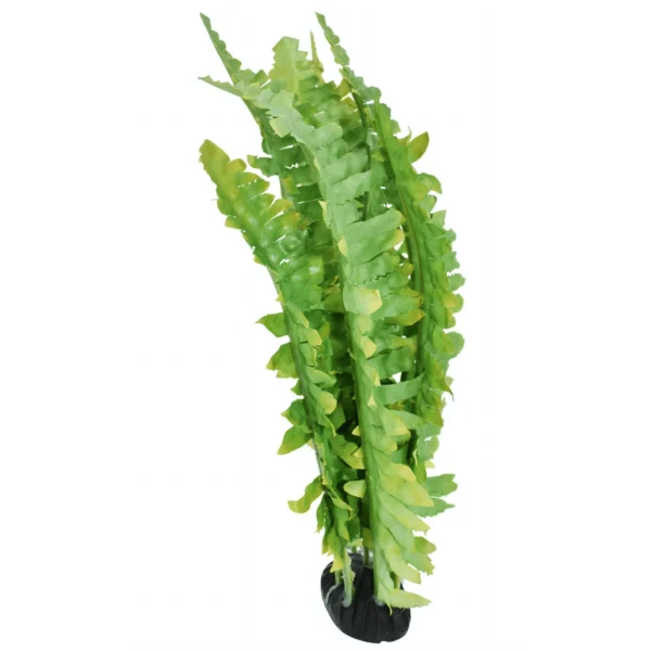 Komodo Reptile Green Artificial Silk Fern Plant for Tank, Aquarium Decor - Image 2