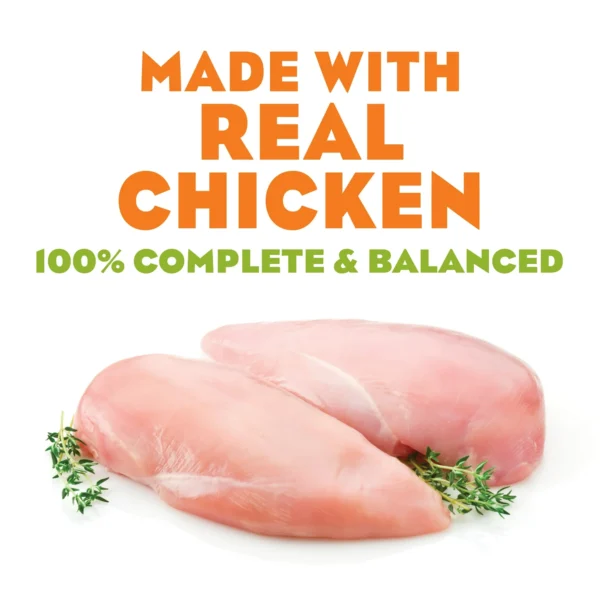 Purina Moist & Meaty Dry Dog Food, High Protein Real Chicken, 6 oz Pouch (12 Pack) - Image 3