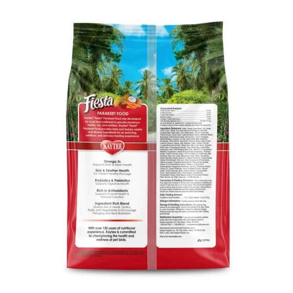 Kaytee Fiesta Parakeet Food 2 pounds - Image 2