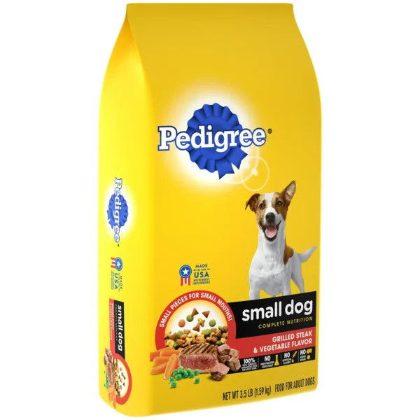 PEDIGREE Small Dog Complete Nutrition Adult Dry Dog Food Grilled Steak and Vegetable Flavor, 3.5 lb. Bag - Image 6