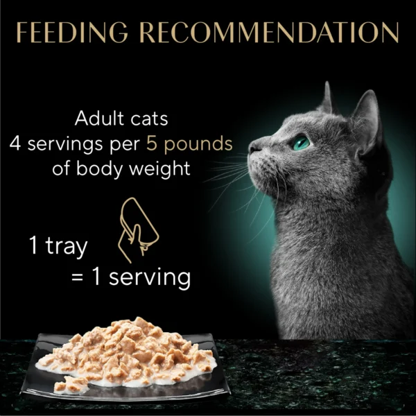 (6 pack) Sheba Perfect Portions Bistro Adult Wet Cat Food, Chicken in Alfredo Sauce Entree, 2.6 oz Twin-Pack Tray - Image 5