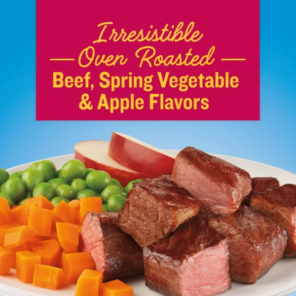 Kibbles ‘n Bits Bistro Mini Bits, Oven Roasted Beef, Veggies & Apple Dry Dog Food, 3.5 lb. Bag - Image 2