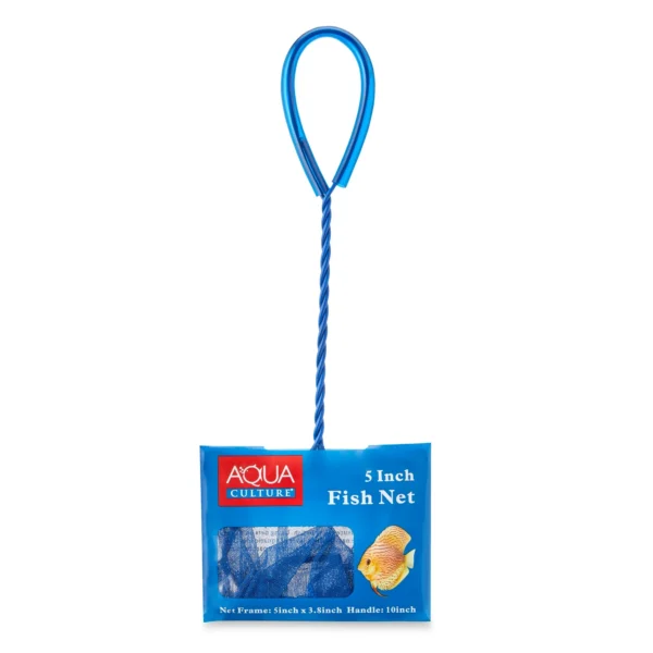 Aqua Culture Plastic & Nylon 5" Blue Fish Net