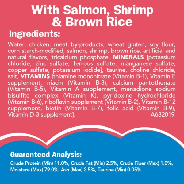Purina Friskies Ocean Favorites Meaty Bits, Salmon, Shrimp & Brown Rice, Wet Cat Food, 5.5 oz Can - Image 6