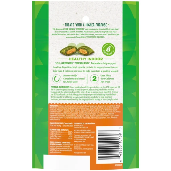 Greenies Smartbites Chicken Flavor Crunchy Soft Treat For Cat, 2.1 Oz - Image 8