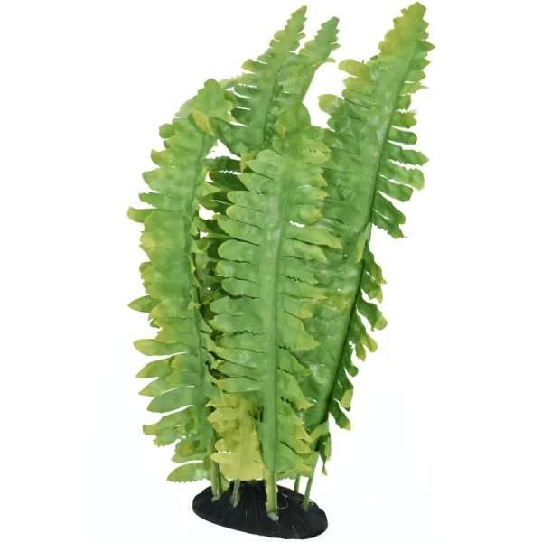 Komodo Reptile Green Artificial Silk Fern Plant for Tank, Aquarium Decor - Image 7